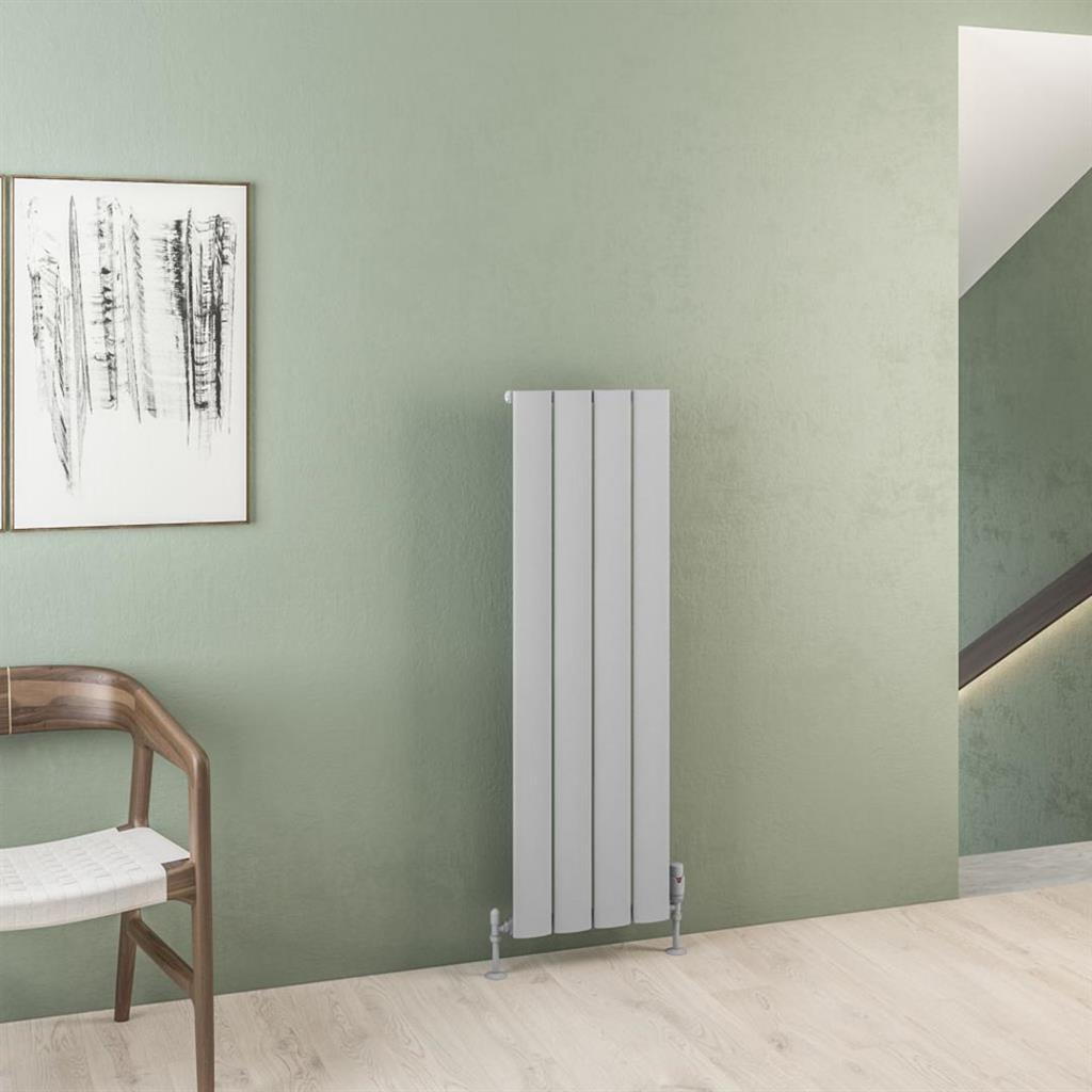 Eastbrook Malmesbury Aluminium Vertical Radiator 375mm x 1200mm - Matt Grey - 89.0948 - TAP 'N' SHOWER