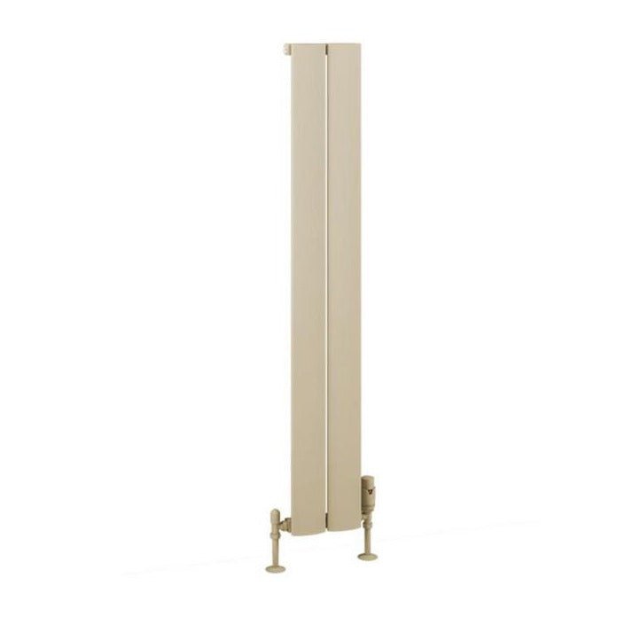 Eastbrook Malmesbury Aluminium Vertical Radiator 185mm x 1200mm - Matt Cappuccino - 89.0952 - TAP 'N' SHOWER