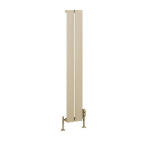 Eastbrook Malmesbury Aluminium Vertical Radiator 185mm x 1200mm - Matt Cappuccino - 89.0952 - TAP 'N' SHOWER
