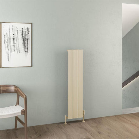 Eastbrook Malmesbury Aluminium Vertical Radiator 280mm x 1200mm - Matt Cappuccino - 89.0953 - TAP 'N' SHOWER