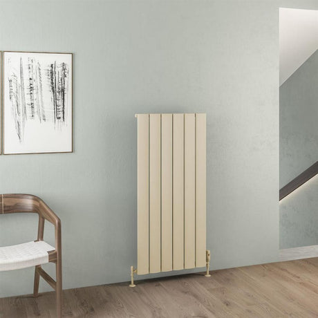 Eastbrook Malmesbury Aluminium Vertical Radiator 565mm x 1200mm - Matt Cappuccino - 89.0956 - TAP 'N' SHOWER