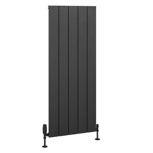 Eastbrook Charlton Aluminium Vertical Radiator 470mm x 1200mm - Matt Anthracite - 89.0960 - TAP 'N' SHOWER