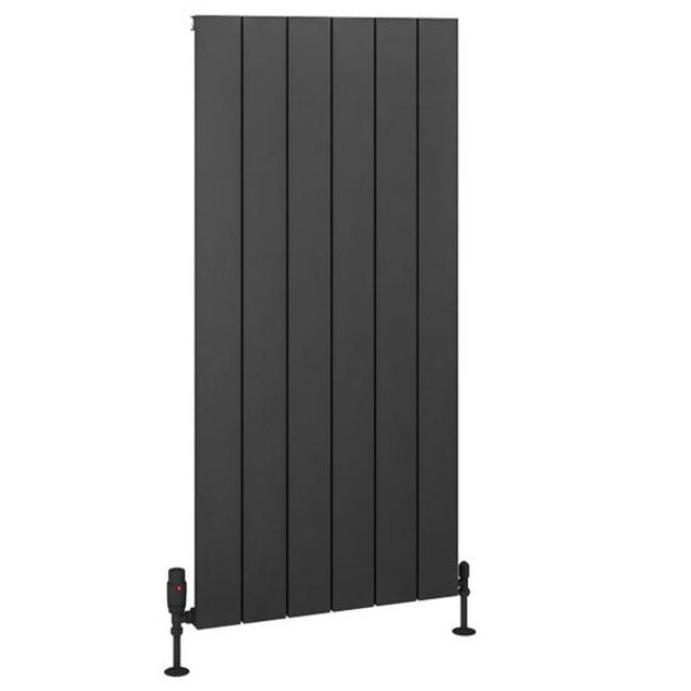Eastbrook Charlton Aluminium Vertical Radiator 565mm x 1200mm - Matt Anthracite - 89.0961 - TAP 'N' SHOWER