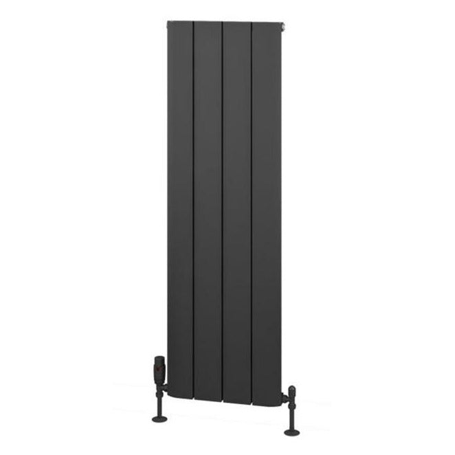 Eastbrook Withington Aluminium Vertical Radiator 375mm x 1200mm - Matt Anthracite - 89.0964 - TAP 'N' SHOWER