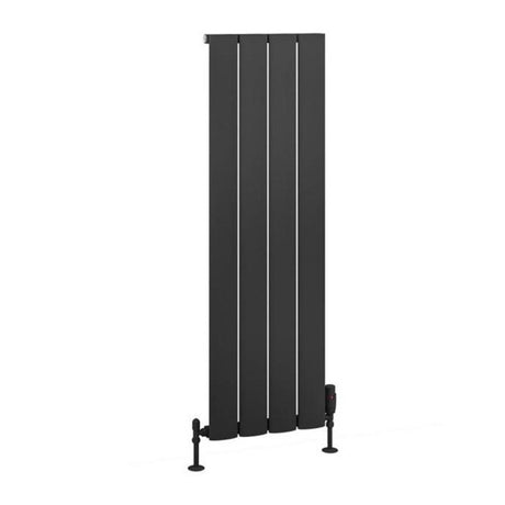 Eastbrook Malmesbury Aluminium Vertical Radiator 375mm x 1200mm - Matt Anthracite - 89.0970 - TAP 'N' SHOWER