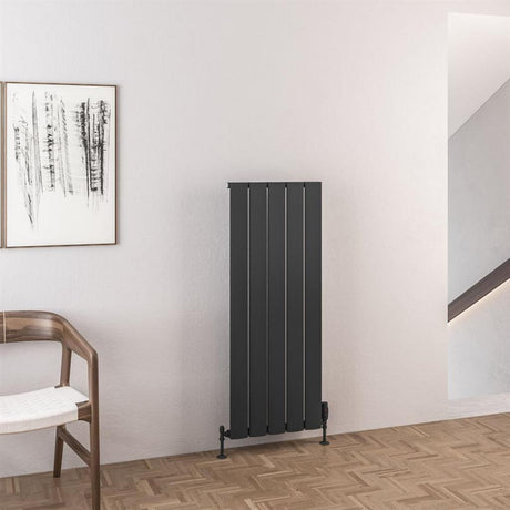 Eastbrook Malmesbury Aluminium Vertical Radiator 470mm x 1200mm - Matt Anthracite - 89.0971 - TAP 'N' SHOWER