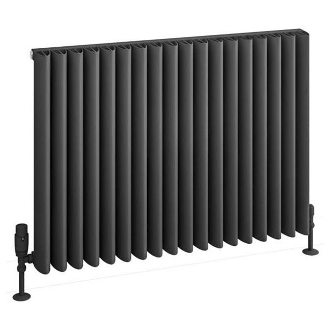 Eastbrook Witney Aluminium Horizontal Radiator 850mm x 600mm - Matt Anthracite - 89.0976 - TAP 'N' SHOWER