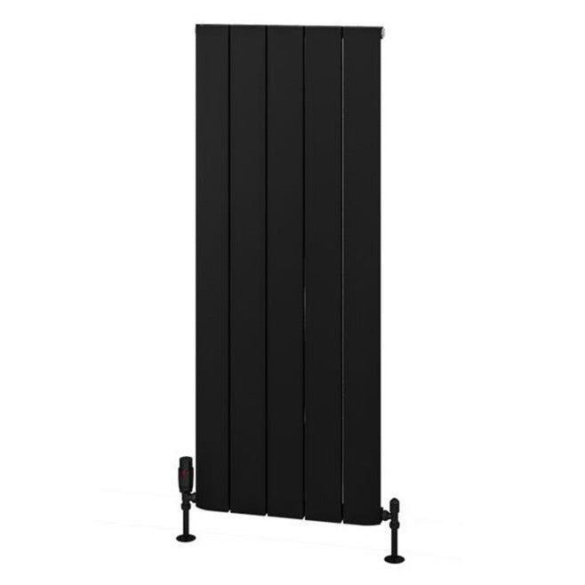 Eastbrook Withington Aluminium Vertical Radiator 470mm x 1200mm - Matt Black - 89.0986 - TAP 'N' SHOWER