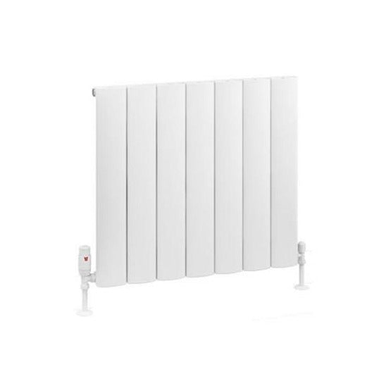 Eastbrook Tordino Aluminium Horizontal Radiator 660mm x 600mm - Matt White - 89.1201 - TAP 'N' SHOWER