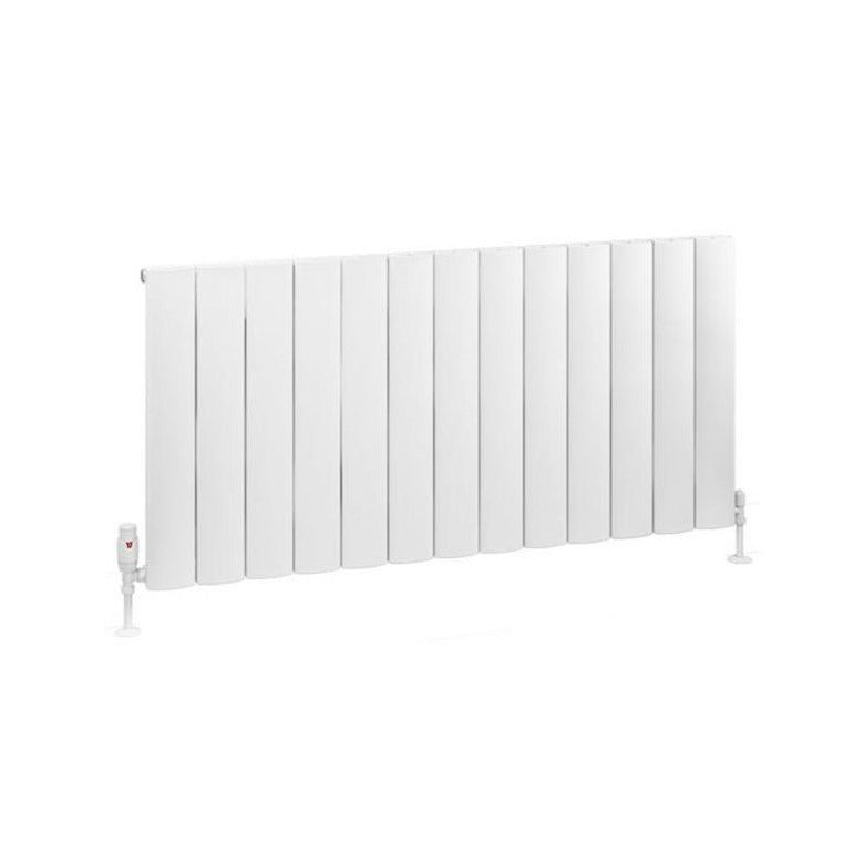 Eastbrook Tordino Aluminium Horizontal Radiator 1230mm x 600mm - Matt White - 89.1204 - TAP 'N' SHOWER