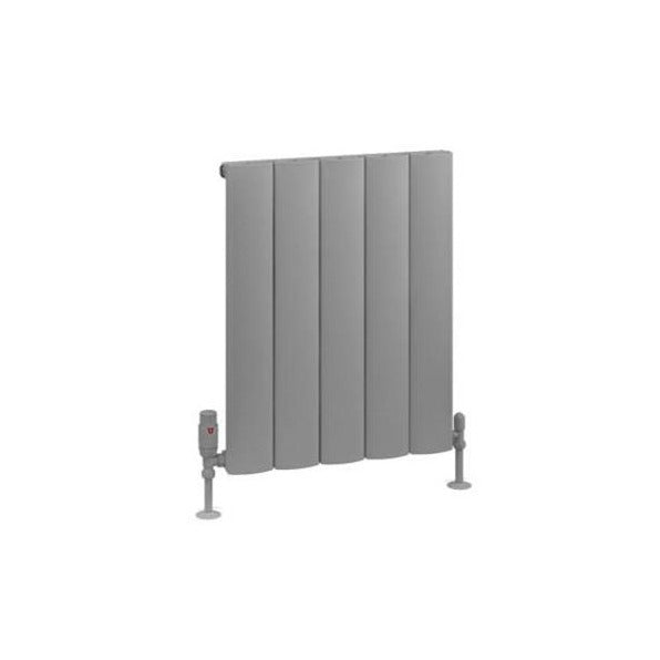 Eastbrook Tordino Aluminium Horizontal Radiator 470mm x 600mm - Matt Grey - 89.1209 - TAP 'N' SHOWER