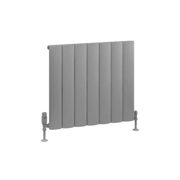 Eastbrook Tordino Aluminium Horizontal Radiator 660mm x 600mm - Matt Grey - 89.1210 - TAP 'N' SHOWER