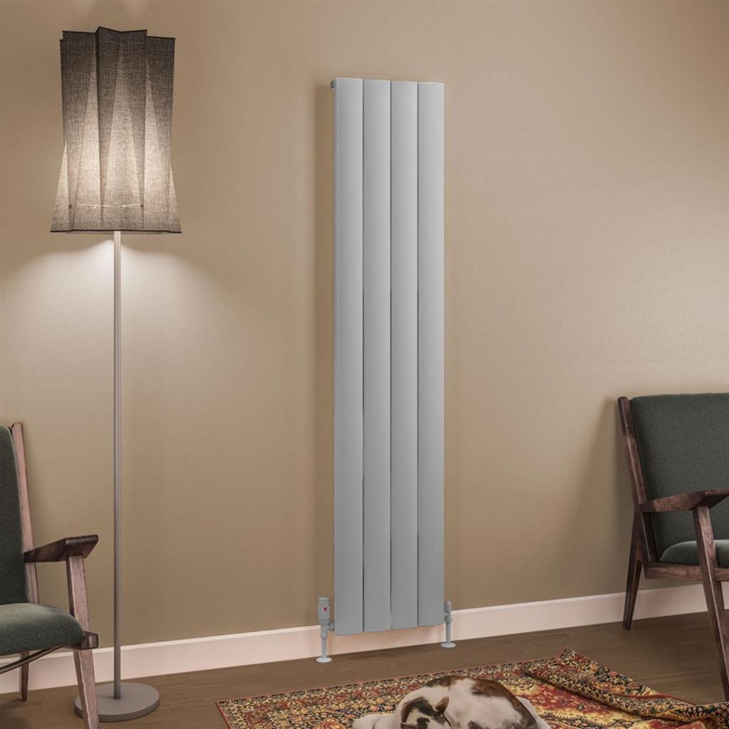Eastbrook Tordino Aluminium Vertical Radiator 375mm x 1800mm - Matt Grey - 89.1215 - TAP 'N' SHOWER