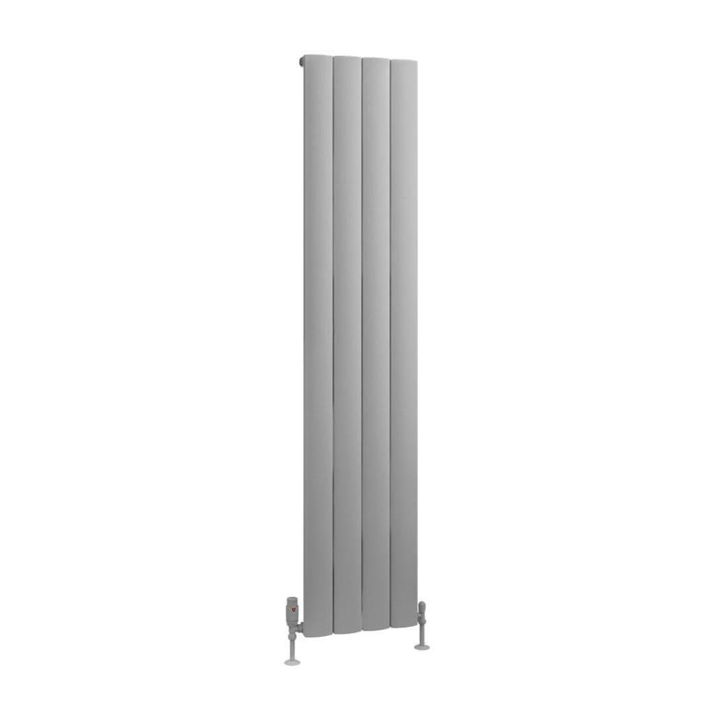Eastbrook Tordino Aluminium Vertical Radiator 375mm x 1800mm - Matt Grey - 89.1215 - TAP 'N' SHOWER