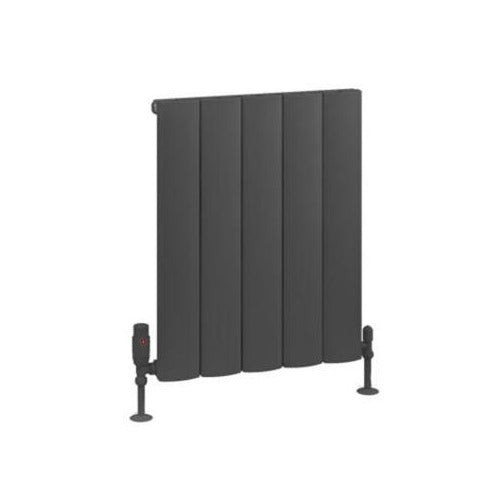 Eastbrook Tordino Aluminium Horizontal Radiator 470mm x 600mm - Matt Anthracite - 89.1218 - TAP 'N' SHOWER