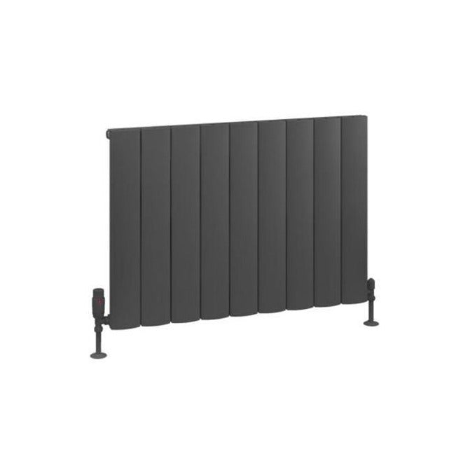 Eastbrook Tordino Aluminium Horizontal Radiator 850mm x 600mm - Matt Anthracite - 89.1220 - TAP 'N' SHOWER