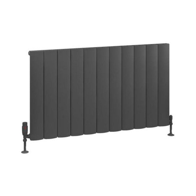 Eastbrook Tordino Aluminium Horizontal Radiator 1040mm x 600mm - Matt Anthracite - 89.1221 - TAP 'N' SHOWER