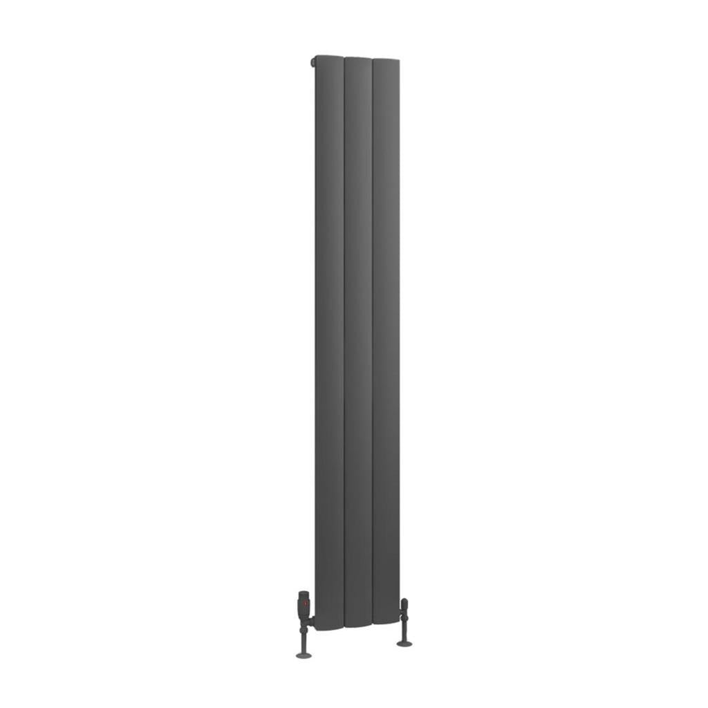 Eastbrook Tordino Aluminium Vertical Radiator 280mm x 1800mm - Matt Anthracite - 89.1223 - TAP 'N' SHOWER