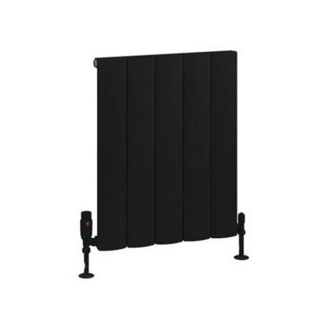 Eastbrook Tordino Aluminium Horizontal Radiator 470mm x 600mm - Matt Black - 89.1227 - TAP 'N' SHOWER