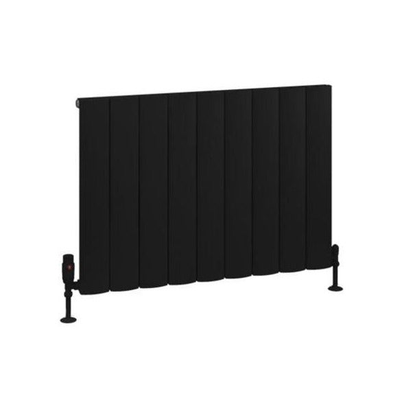 Eastbrook Tordino Aluminium Horizontal Radiator 850mm x 600mm - Matt Black - 89.1229 - TAP 'N' SHOWER