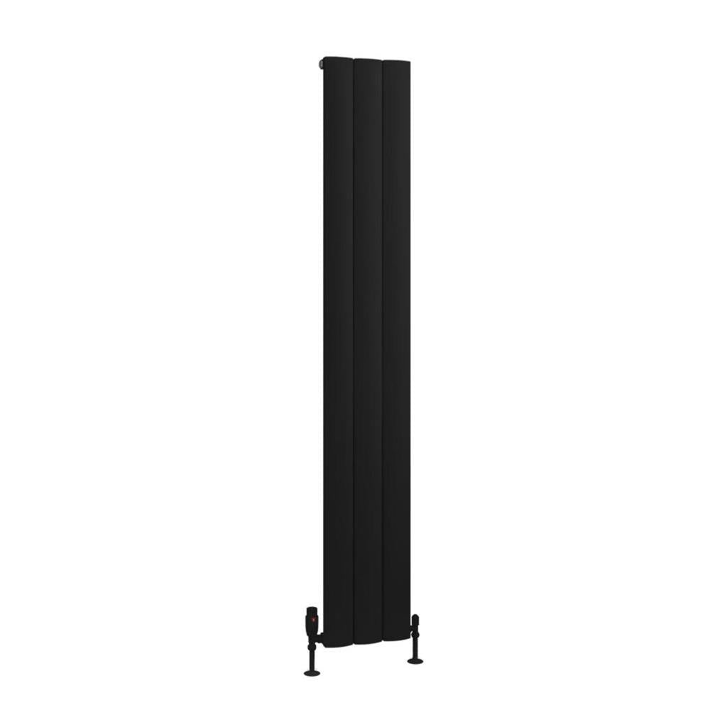 Eastbrook Tordino Aluminium Vertical Radiator 280mm x 1800mm - Matt Black - 89.1232 - TAP 'N' SHOWER