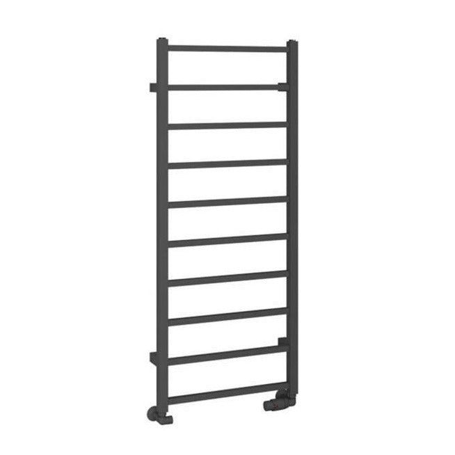 Eastbrook Tuscan Square Towel Radiator 500mm x 1200mm - Matt Anthracite - 89.1258 - TAP 'N' SHOWER