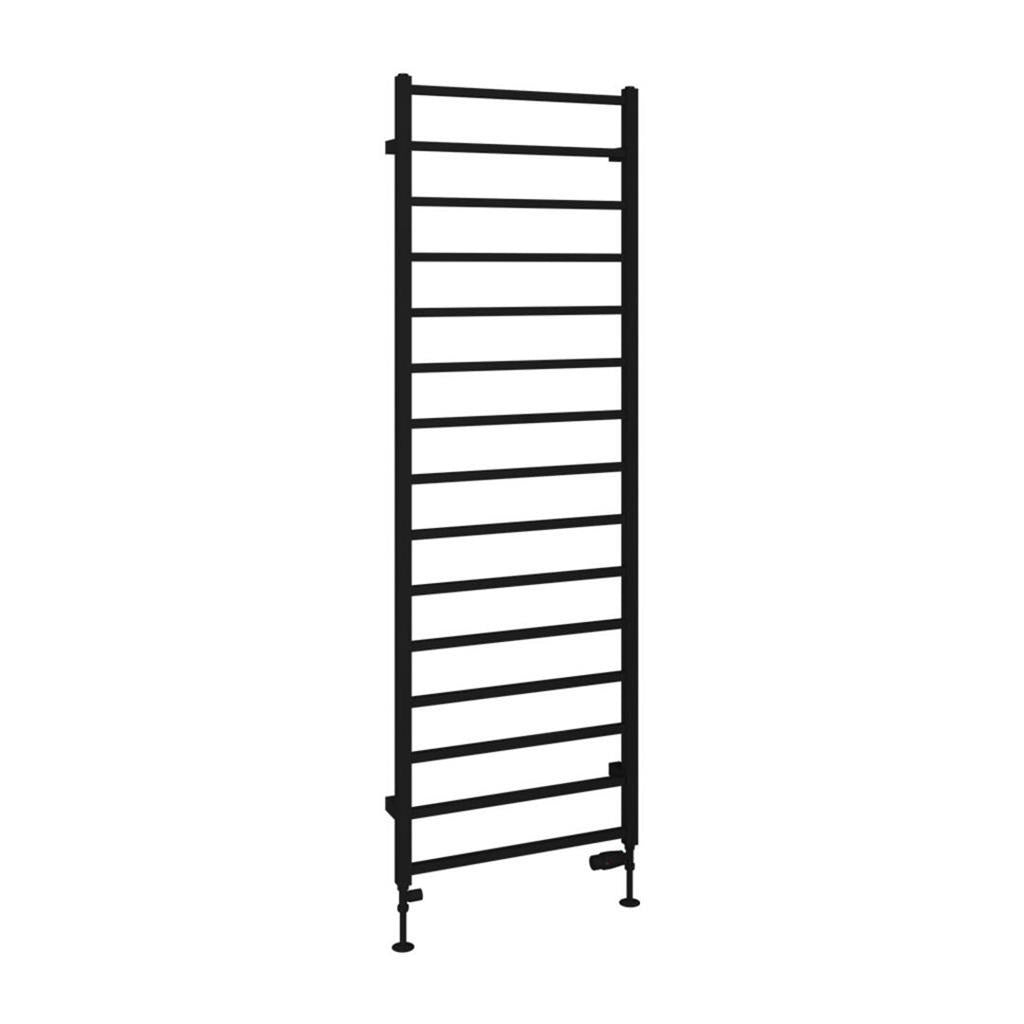 Eastbrook Tuscan Square Towel Radiator 600mm x 1800mm - Matt Black - 89.1267 - TAP 'N' SHOWER