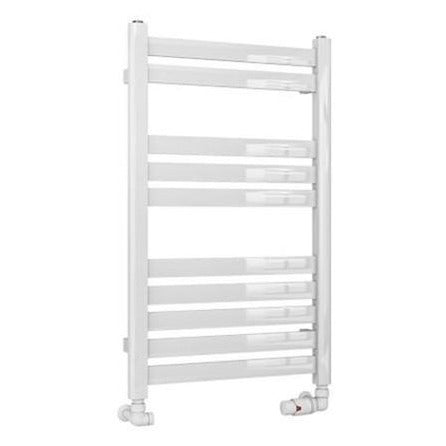 Eastbrook Defford Designer Towel Radiator 500mm x 800mm - Gloss White - 89.1274 - TAP 'N' SHOWER