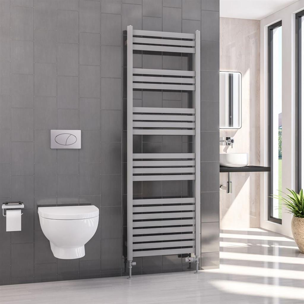 Eastbrook Defford Designer Towel Radiator 600mm x 1800mm - Matt Grey - 89.1285 - TAP 'N' SHOWER