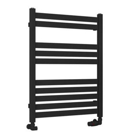 Eastbrook Defford Designer Towel Radiator 600mm x 800mm - Matt Black - 89.1293 - TAP 'N' SHOWER