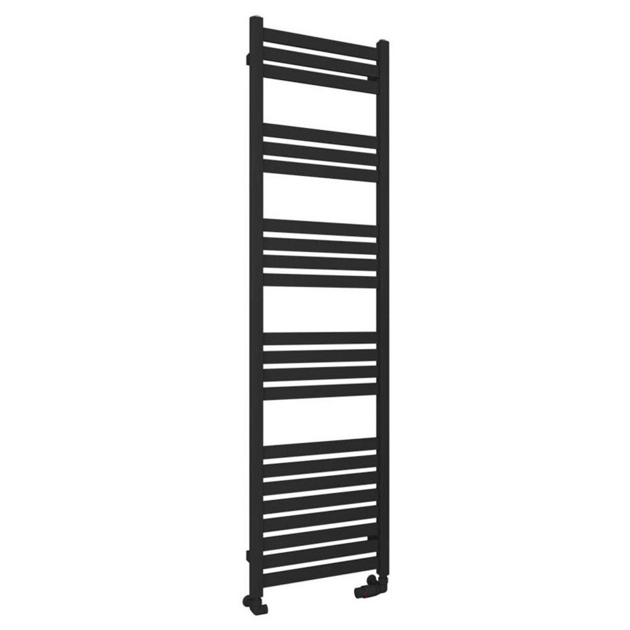 Eastbrook Defford Designer Towel Radiator 500mm x 1800mm - Matt Black - 89.1296 - TAP 'N' SHOWER
