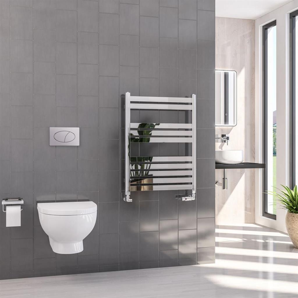 Eastbrook Defford Designer Towel Radiator 600mm x 800mm - Chrome - 89.1299 - TAP 'N' SHOWER