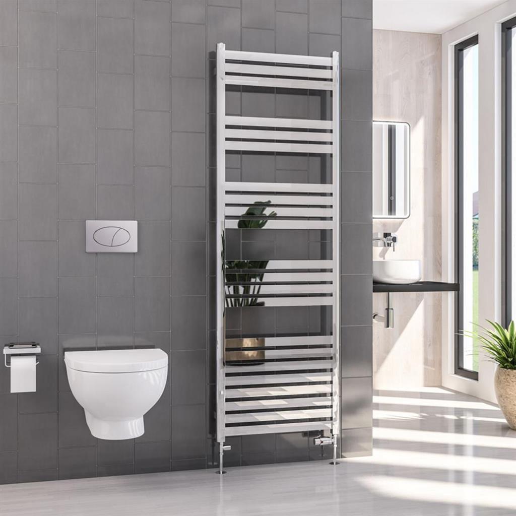 Eastbrook Defford Designer Towel Radiator 600mm x 1800mm - Chrome - 89.1303 - TAP 'N' SHOWER