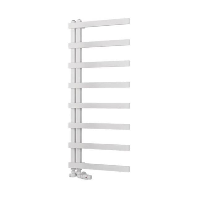 Eastbrook Platani Designer Towel Radiator 500mm x 1150mm - Matt White - 89.1330 - TAP 'N' SHOWER