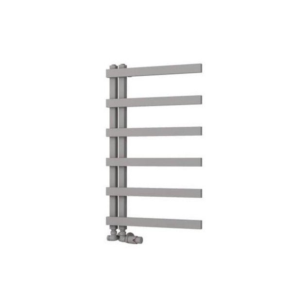 Eastbrook Platani Designer Towel Radiator 500mm x 800mm - Matt Grey - 89.1334 - TAP 'N' SHOWER