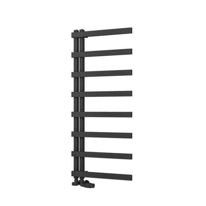 Eastbrook Platani Designer Towel Radiator 500mm x 1150mm - Matt Black - 89.1348 - TAP 'N' SHOWER
