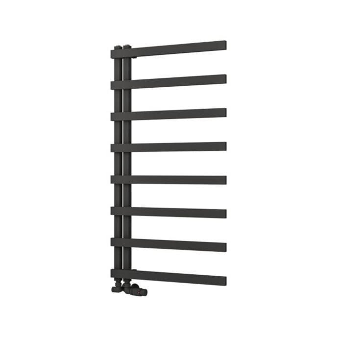 Eastbrook Platani Designer Towel Radiator 600mm x 1150mm - Matt Anthracite - 89.1343 - TAP 'N' SHOWER