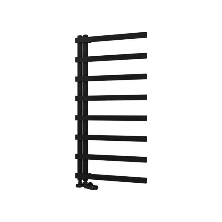 Eastbrook Platani Designer Towel Radiator 600mm x 1150mm - Matt Black - 89.1349 - TAP 'N' SHOWER