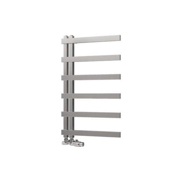 Eastbrook Platani Designer Towel Radiator 500mm x 800mm - Matt Chrome - 89.1352 - TAP 'N' SHOWER