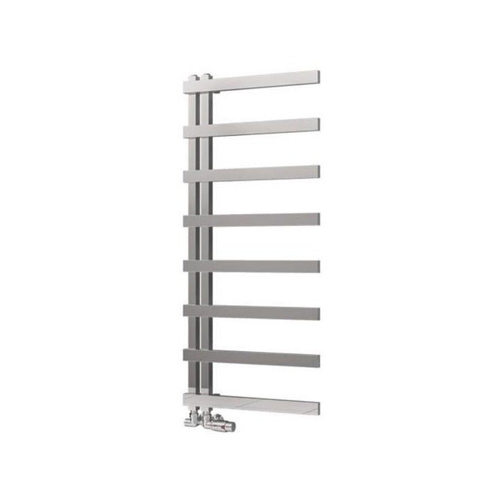 Eastbrook Platani Designer Towel Radiator 500mm x 1150mm - Matt Chrome - 89.1354 - TAP 'N' SHOWER