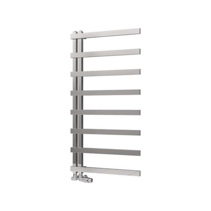 Eastbrook Platani Designer Towel Radiator 600mm x 1150mm - Matt Chrome - 89.1355 - TAP 'N' SHOWER