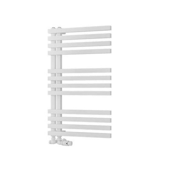Eastbrook Reinbach Designer Towel Radiator 500mm x 800mm - Matt White - 89.1358 - TAP 'N' SHOWER