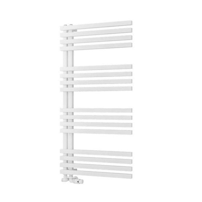 Eastbrook Reinbach Designer Towel Radiator 600mm x 1200mm - Matt White - 89.1361 - TAP 'N' SHOWER
