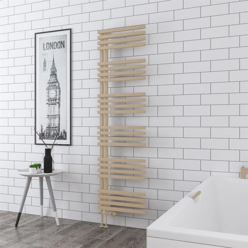 Eastbrook Reinbach Designer Towel Radiator 500mm x 1800mm - Matt Cappuccino - 89.1368 - TAP 'N' SHOWER
