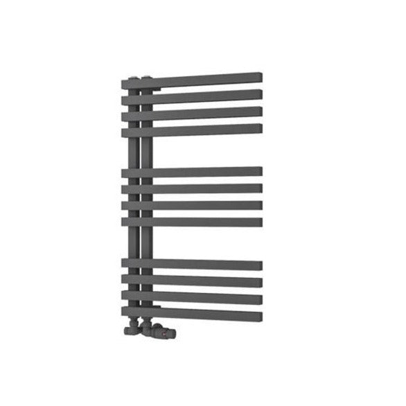 Eastbrook Reinbach Designer Towel Radiator 500mm x 800mm - Matt Anthracite - 89.1376 - TAP 'N' SHOWER