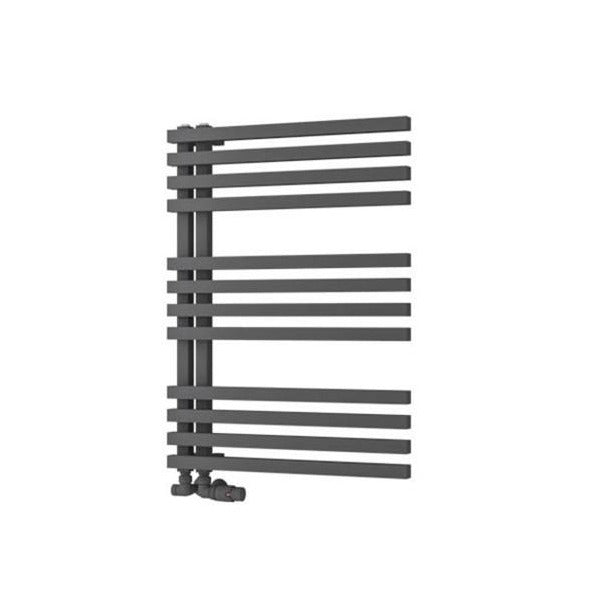 Eastbrook Reinbach Designer Towel Radiator 600mm x 800mm - Matt Anthracite - 89.1377 - TAP 'N' SHOWER