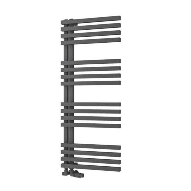 Eastbrook Reinbach Designer Towel Radiator 500mm x 1200mm - Matt Anthracite - 89.1378 - TAP 'N' SHOWER