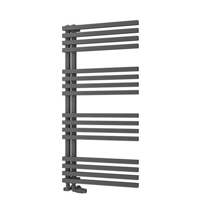 Eastbrook Reinbach Designer Towel Radiator 600mm x 1200mm - Matt Anthracite - 89.1379 - TAP 'N' SHOWER