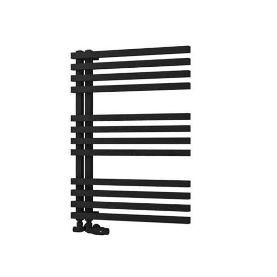 Eastbrook Reinbach Designer Towel Radiator 600mm x 800mm - Matt Black - 89.1383 - TAP 'N' SHOWER