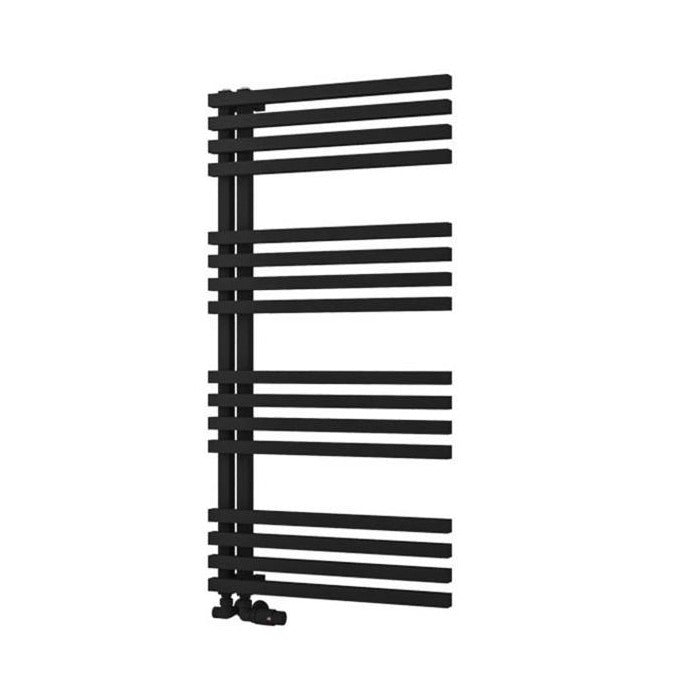 Eastbrook Reinbach Designer Towel Radiator 600mm x 1200mm - Matt Black - 89.1385 - TAP 'N' SHOWER